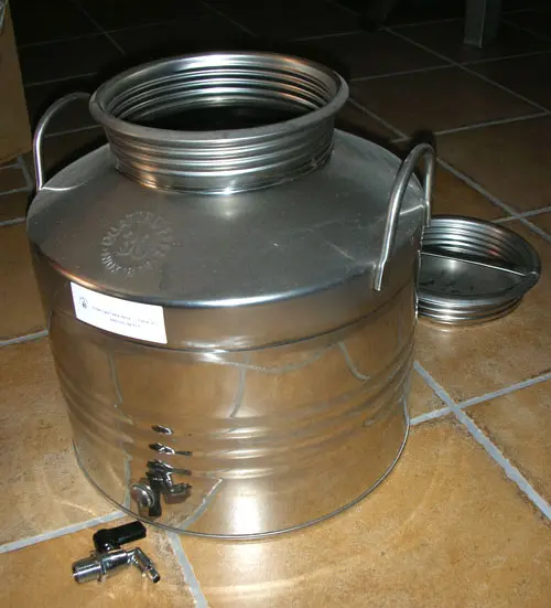 Cantara acero inoxidable 25 L con grifo - Imagen 2